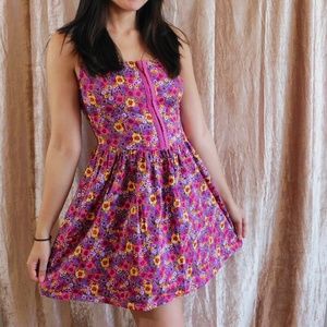 Floral Print Corset Dress